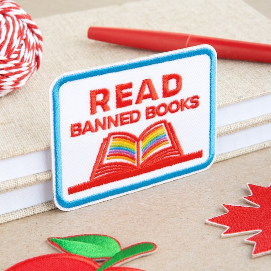 Read Banned Books Embroidered Iron-On & Adhesive Patch by Make Market®